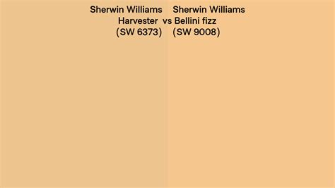 Sherwin Williams Harvester Vs Bellini Fizz Side By Side Comparison