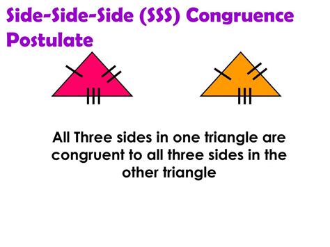 Ppt Side Side Side Sss Congruence Postulate Powerpoint Presentation