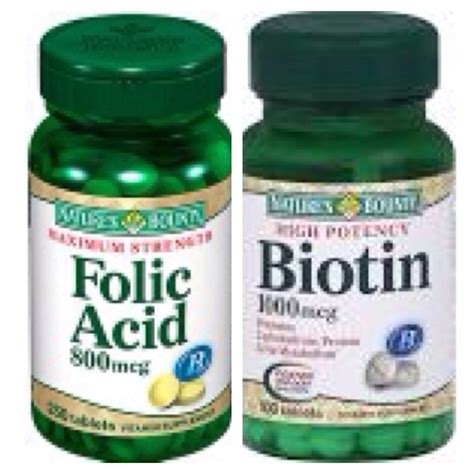 Drinking High Milligrams Of Biotin And Folic Acid Everyday Helps Promote