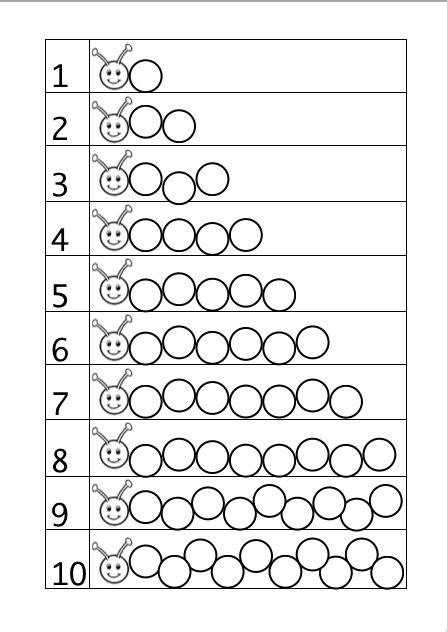 Free Printable Counting Caterpillar
