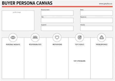 Paper Stationery Buyer Persona Template Canva For Small Business