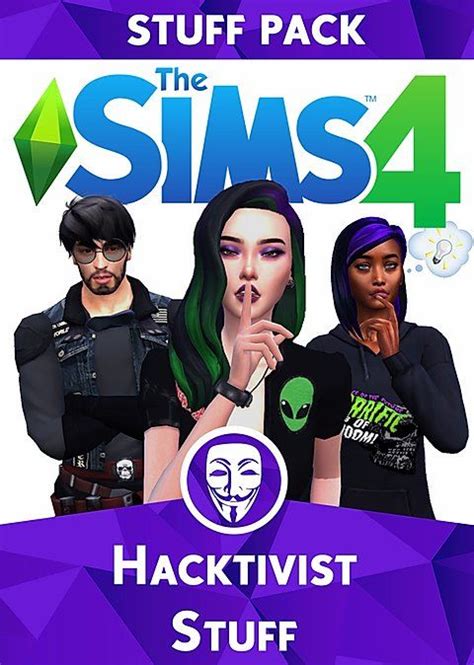 Hacktivist Stuff Pack Mia Black Sims4 Sims 4 Sims 4