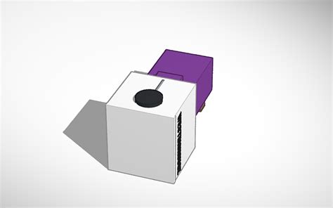 3d Design Purple Shep Sticking His Head In The Toaster Tinkercad