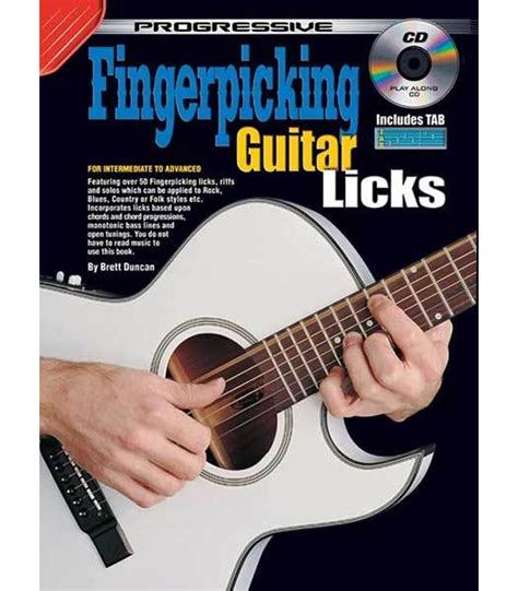 Progressive Guitar Method Book Fingerpicking With Cd