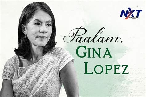 Paalam Gina Lopez Abs Cbn News
