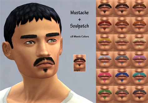 Mod The Sims Mustache Soulpatch