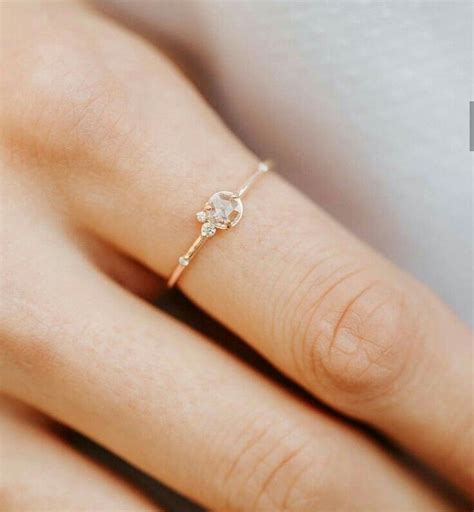 Dainty Engagement Rings Flower Engagement Ring Classic Engagement