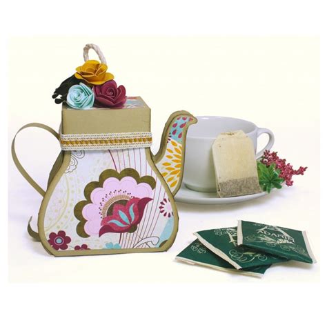 This was my first project for the pazzles design team and you can find the post along with instructions on how to make this box on the pazzles craft room website here march 27. Teapot Box - Pazzles Craft Room | Tea pots, How to make ...
