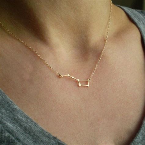 big dipper constellation necklace ursa major necklace etsy constellation necklace