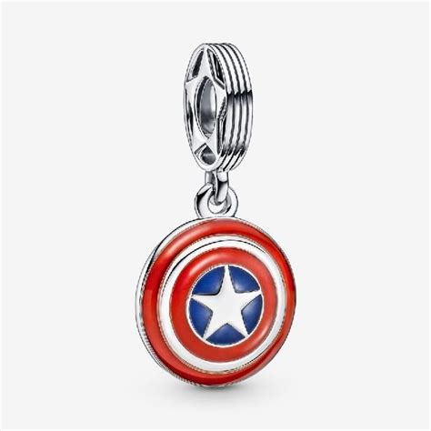 Marvel The Avengers Captain Americas Shield Dangle Charms Pandora Uk