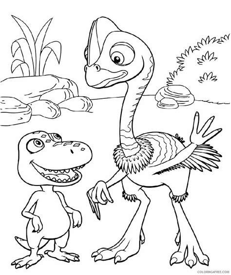 Dinossauro E Amigo Para Colorir Imprimir E Desenhar Desenhos Colorir Com