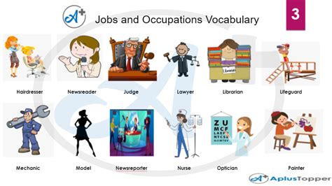 Jobs And Occupations Vocabulary List Of Jobs And Occupations