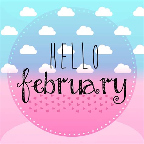 Hello February Months In A Year Instagram Frame Birthday Month