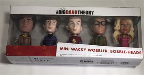Big Bang Theory 4pc Set 8cm Mini Boxed Bobble Head Funko For Sale