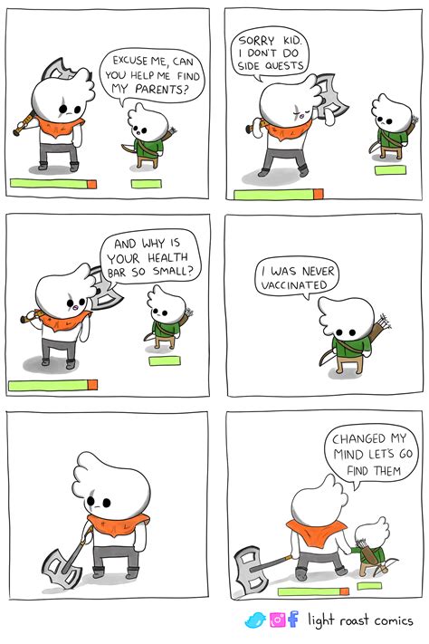 There are more than 100 national influenza centers in more than 100 countries constantly collecting and analyzing influenza virus strains to determine which ones to include in the next vaccine. vaccine_quest - Light Roast Comics