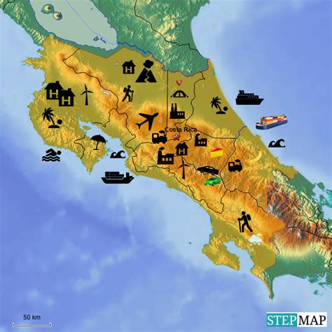 Stepmap Regiones Socioeconómicas De Costa Rica Landkarte Für Costa Rica