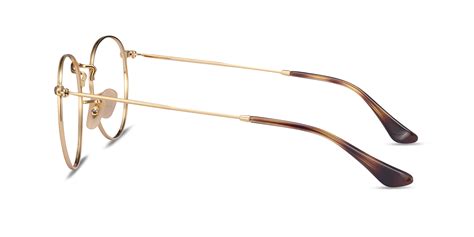 Ray Ban Rb3447v Round Round Tortoise And Gold Frame Eyeglasses Eyebuydirect Canada