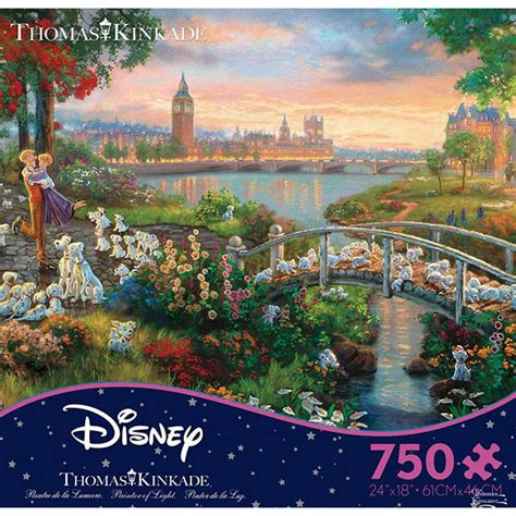 Ceaco Thomas Kinkade Disney 101 Dalmations 750 Piece Jigsaw