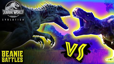 T Rex Vs Indominus Rex Jurassic World Evolution Dinosaur Battles Youtube