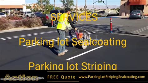 Action Parking Lot Striping And Sealcoating Las Vegas Nv Youtube