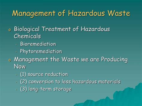 Ppt Chapter Solid And Hazardous Waste Powerpoint Presentation
