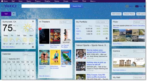 Overview Of My Yahoo My Yahoo Help Sln4564