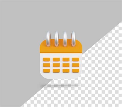 Premium Psd 3d Rendering Calendar Icon