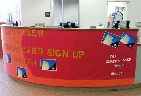 Library Card Sign Up Month Display 2013 Palm View Branch Library