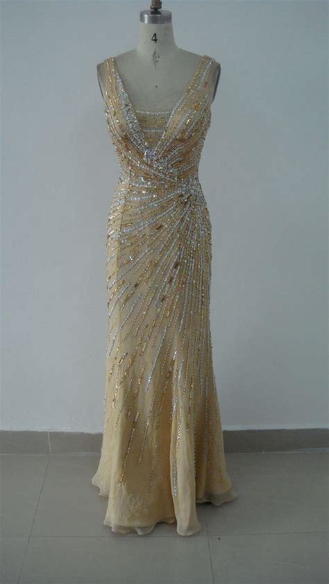 Gold Colored Pageant Dresses Sleeveless Evening Gowns