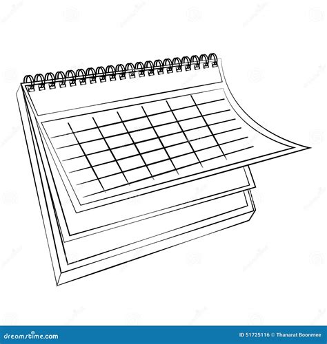 Calendar Stock Vector Illustration Of Paper Time Business 51725116