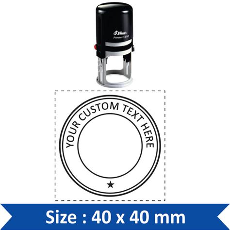 Shiny Round Stamp S 10 Rubber Stamps Online
