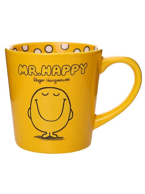 Mr Men Mr Happy Choose Happy Tapered Mug Buy Online At