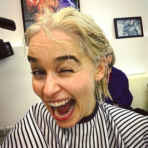 Emilia Clarke Dyes Her Hair Khaleesi Blonde