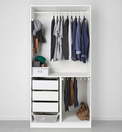 Wardrobe with 2 doors79x176 cm. 9 Storage Ideas For Small Closets // Add an insert ...