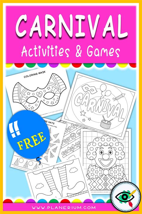Dog coloring page animal coloring pages coloring book pages coloring pages for kids circus activities art activities carnival themes circus theme vintage embroidery. Carnival Coloring Pages and Worksheets - FREE | Coloring ...