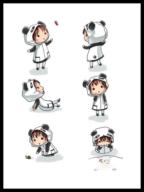 Anime Chibi Pandas Kawaii