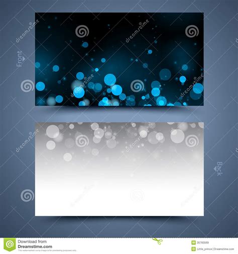 blue business card template abstract background stock vector
