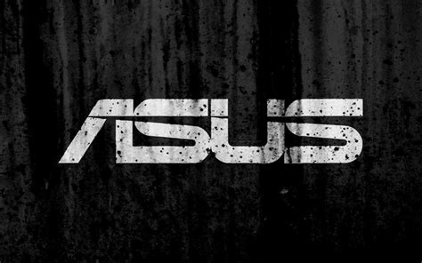 Scarica Sfondi Asus 4k Logo Grunge Sfondo Nero Asus Logo Per