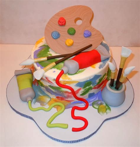 Artist Cake Cake Painter Cake