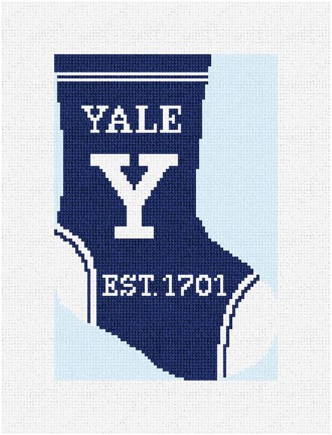 Yale University Mini Stocking Needlepoint Kit Needlepaint
