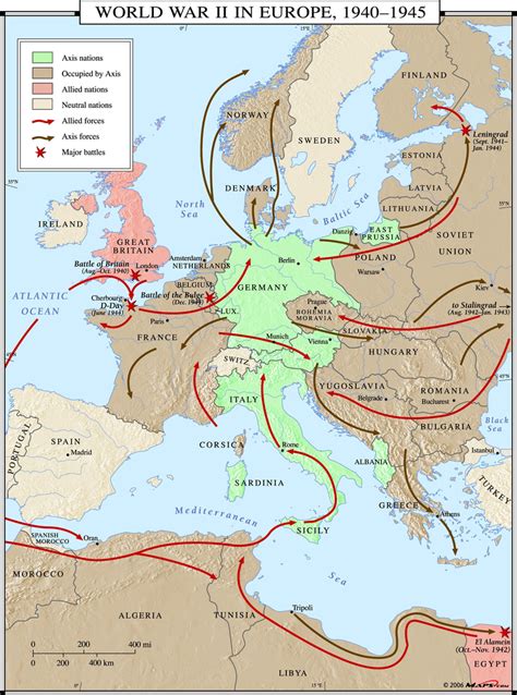 World War 2 Map Of Europe 1942