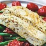 Comes together in less than 30 mins! Baked Halibut Recipe, Mediterranean Style | The ...
