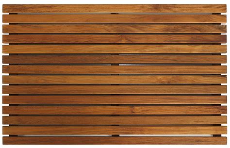 Bare Decor Zen Spa Shower Or Door Mat In Solid Teak Wood And Oiled Finish 315 By 195 Inch By