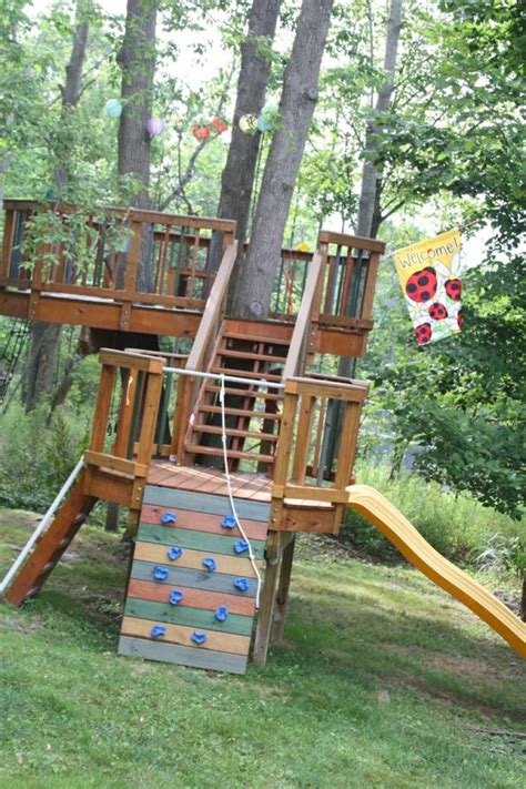 37 Exciting Small Backyard Playground Landscaping Ideas Tree House