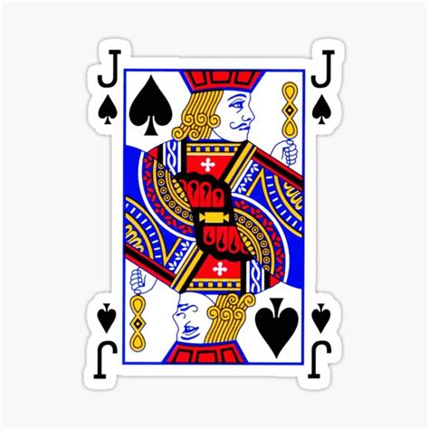 Jack Di Picche Jack Of Spades Sticker For Sale By Impactees Redbubble