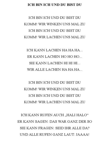 Unser herz schlägt dafür, dass wir uns als seine kirche in seiner heiligen gegenwart wiederfinden. Ich Bin Ich Und Du Bist Du