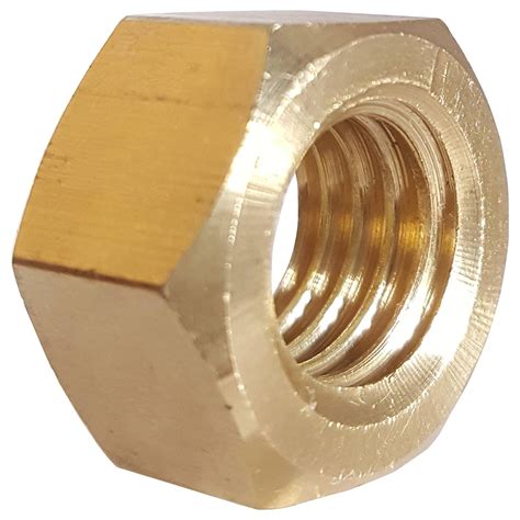 Solid Brass Hex Nuts Full Size Bright Finished All Sizes And Quantities