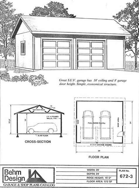 24 X 28 Garage Plans Free