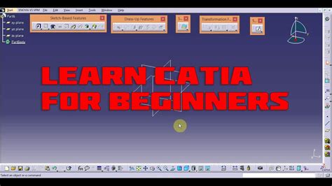Infrastructure sketcher part design assembly design. catia lecture 1 (lines,profile,trim,mirror) - YouTube