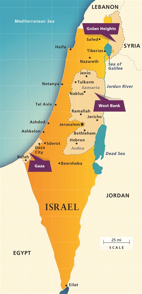 Israel political map 650x1347 / 414 kb go to map detailed map of israel with cities large detailed map of israel Is the Holy Land the Promised Land? | The Christian Chronicle